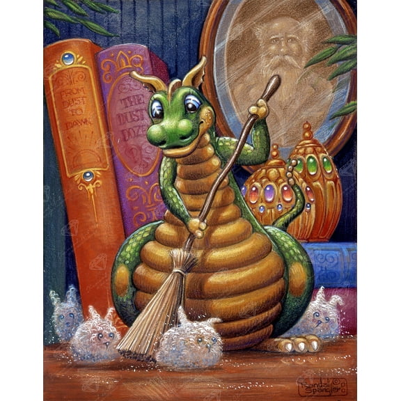 DIAMOND ART CLUB Rounding Up the Dust Bunnies Diamond Painting Kit