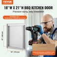 thumbnail image 2 of VEVOR Îlot de Barbecue 18x21 Pouces Porte d'Accès Cuisine Extérieure Acier Inoxydable, 2 of 9