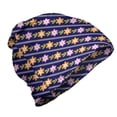 thumbnail image 1 of Floral Unisex Beanie, Colorful Flowers and Leaves, Hiking Outdoors, Multicolor, by Ambesonne, 1 of 1