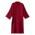 thumbnail image 1 of Mens Robes And Bathrobes Japanese Couples Robe Kimono Big And Tall Lace Up Hanbok Yukata Sweating Clothes Robe De Chambre Homme Ete Wine XL, 1 of 4