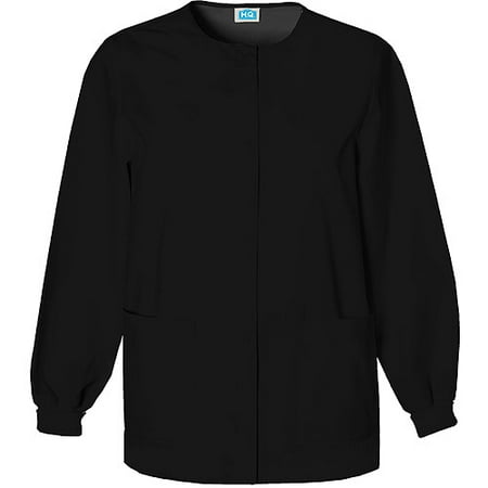 Simply Basic Women's Core Essentials Snap Front Scrub Jacket