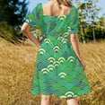 thumbnail image 4 of Seigaiha or seigainami abstract scales simple Spring Nature background with japanese circle Dress Aesthetic clothing, 4 of 6