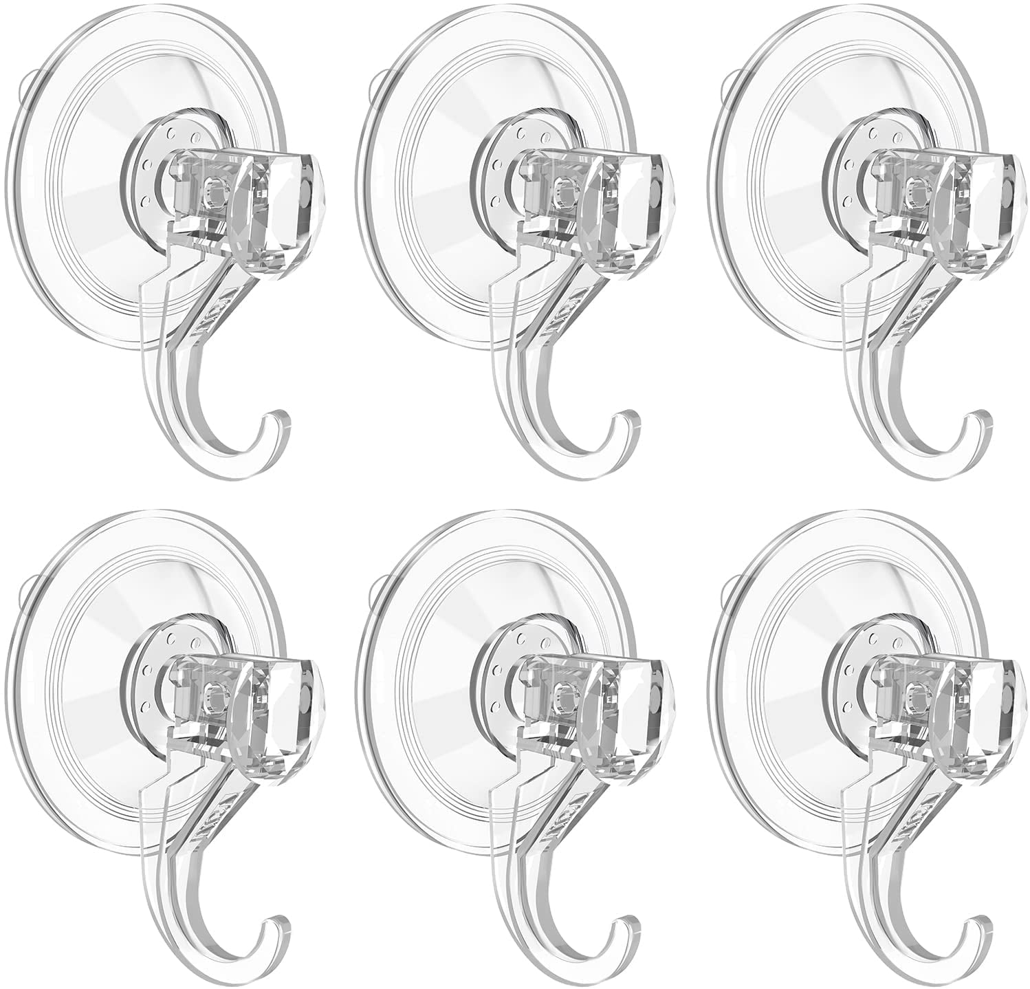 Wreath Hanger, Large Clear Heavy Duty Suction Cup Wreath Hooks 22 LB