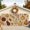Rust, Ochre, Umber, Sand, variant on Black Brown Fall Garage Door Banner 6.9x8 Ft, Autumn Pumpkins Botanical Thanksgiving Outdoor Garage Door Cover for Holiday Party, Hanging Banner Backdrop Decoration Wall Decor Flag