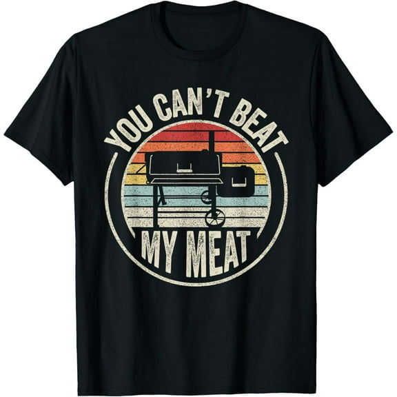BBQ Grilling Smoking Retro Vintage You Can't Beat My Meat T-Shirt