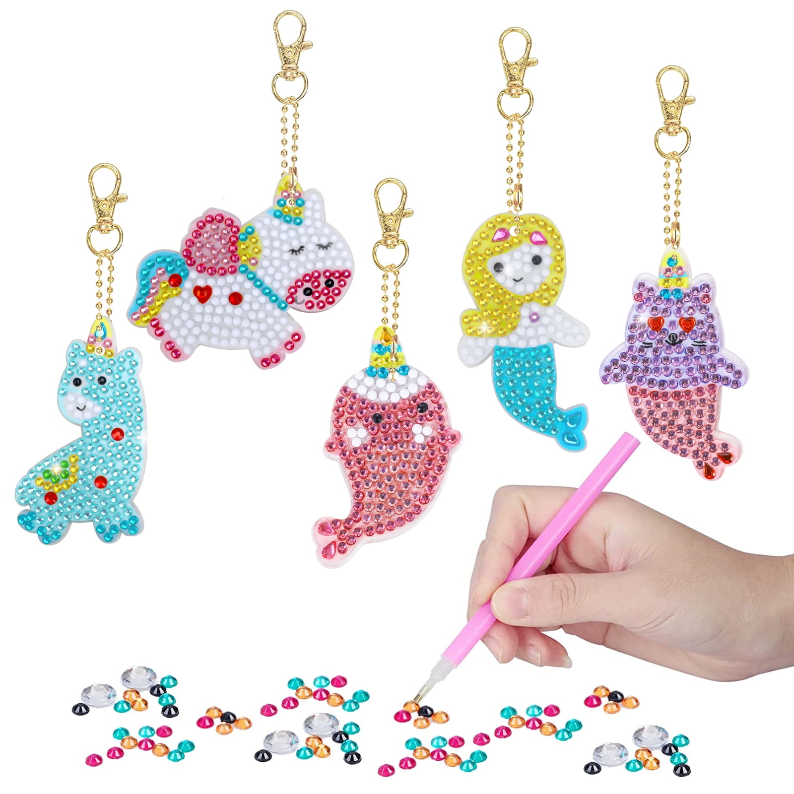 Arts And Crafts For Kids Ages 8-12 - Make Your Own Gem Keychains