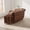 Walnut, variant on Extendable Drop Leaf Folding Dining Table Space Saving Living Room & Kitchen Walnut 130cm & 4 chairs