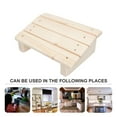 thumbnail image 3 of MasteelfCA Wooden Foot Stool Under Desk Foot Rest Slanted Foot Stool Home Office Foot Stool, 3 of 8