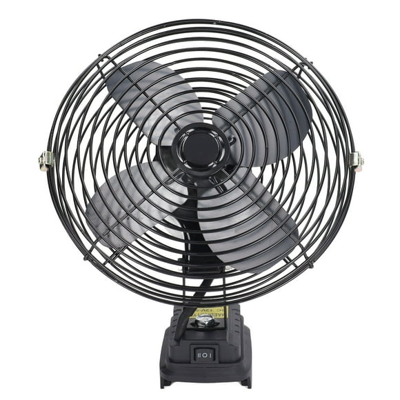Ventilador eléctrico con batería de litio, ventilador eléctrico recargable de 30W y 8 pulgadas, ventilador eléctrico con batería para acampar, construcción robusta