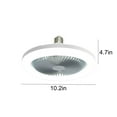 ANMUYUM Ceiling Fan With Lights,Enclosed Low Profile Fan Light,Ceiling