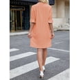 thumbnail image 5 of ZANKLEY Dress for Women V Neck Short Sleeves Casual Flowy Summer Beach Vacation Shifts, 5 of 13