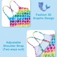 thumbnail image 4 of Girls One Piece Swimsuits Bathing Suits For Kids Cross Back Swimwear Beach Summer Swim Suits For 3-10 Years,140cm, 4 of 4