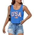 thumbnail image 4 of KimSoong Women 4th of July Crop Tank Tops 250 Anniversary USA Shirt American Patriotic USA Sleeveless Shirts, 4 of 8
