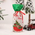 thumbnail image 5 of 4pcs Vacaciones/Navidad Botellas de vino Decoraciones/Bolsas Cajas de vino con trineo de pájaros, 5 of 5