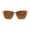Beige / Brown, variant on Unique Metal Top Brow Angular Cat Eye Sunglasses All Black