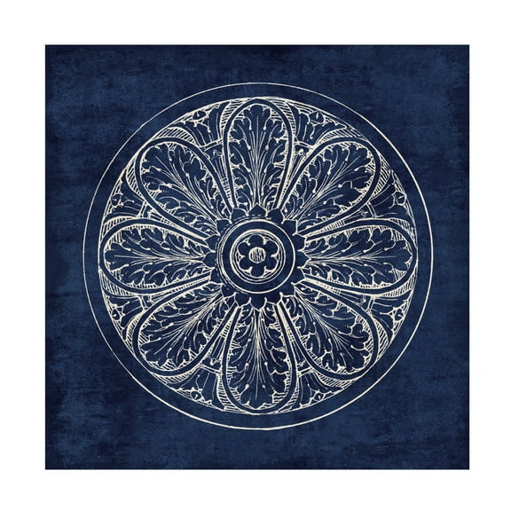 Wild Apple Portfolio 'Rosette VIII Indigo' Canvas Art