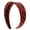 Red, variant on 2-inch Satin Houndstooth Headband for Women and Girls Brown