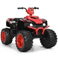 thumbnail image 1 of Pemberly Row Quad 4 Roues 12 V pour Enfants, Voiture à Chevaucher avec Lumières DEL, Musique, USB, Rouge, 1 of 9