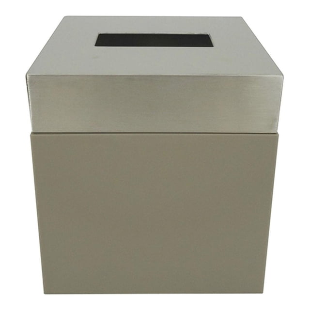 Porta Kleenex Namaro Acero Mate Con PVC Gris Ba-433521