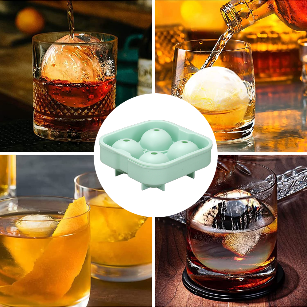 The Original Whiskey Ball - GOLF BALL ICE MOLD Flexible Silicone Tray for  Vodka, Bourbon, Whiskey, Scotch, Cocktails, Tequila, And Other Mixed  Drinks.