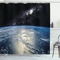 thumbnail image 1 of Ambesonne Earth Shower Curtain, Majestic Universe Nebula, 69"Wx75"L, Pale Grey Pale Blue, 1 of 3