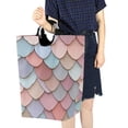 thumbnail image 4 of Yayeee Freestanding Laundry Hamper with Handle Collapsible Large Storage Basket for Clothes, Art Pattern, 4 of 7