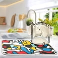thumbnail image 5 of Irregular Shapes Dish Drying Mat Dish Drainer Rack Mats Water Absorbent Non-Slip Easy Clean Heat Resistant for Kitchen Counter, 5 of 8