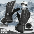 thumbnail image 5 of Winter Waterproof Ski Snow Warm Gloves for Women Men, Windproof Cold Weather Thermal with Touchscreen Fingers, for Running Driving Cycling Hiking Biking Outdoor Sports Daily Work, 5 of 8