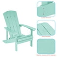 thumbnail image 4 of CHYVARY 2 Peaks Adirondack Chairs, Fire Pit Outdoor Patio Furniture,Light Green, 4 of 6