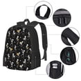 thumbnail image 2 of Easygdp Playing Music Skeletons Mochila de Gran Capacidad Minimalista Ideal para Escuela, Viajes y Uso Diario, 2 of 6
