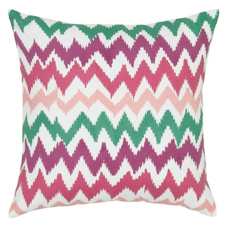 Rizzy home T05609 18" x 18" ivory cotton canvas decorative filled pillow