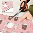 thumbnail image 6 of Yayeee Faucet Mat for Kitchen Sink 30" Diatomite Long Splash Guard Pad, Brown Hand Drawn Cups, 2 Pack, 6 of 7