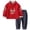 Watermelon Red, variant on Boy Outfits Boys Tang Jacket Chinese Traditional(Red,12-18 Months)