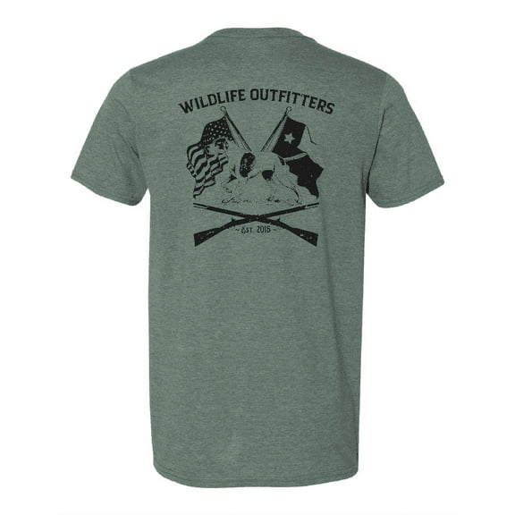 Wildlife Outfitters Men's Sportsman American Flag Heritage T-Shirt