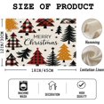 thumbnail image 4 of Snowman Trees Christmas Placemats, 12x18 Inch Seasonal Winter Xmas Holiday Washable Table Mats Set of 4, Thanksgiving Party Kitchen Dining Decoration (Christmas Day -24, 12‘’x18‘’), 4 of 4