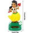 thumbnail image 2 of Car Dashboard Toy  Solar Hawaiian Dance Figure  Dancing Figure Toy Solar Hawaiian Dance Figure Car Dashboard Toy Lovely With Solar Panel Shaking Head Doll Dancing Figure Toy For, 2 of 8