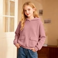 thumbnail image 2 of SUXIAN Hoodie Girls Graphic Print Long Sleeve Pullover Casual Jacket with Pocket Kids Girls Hoodie 7-8 Years, 2 of 6