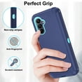 thumbnail image 4 of Asuwish Compatible with Samsung Galaxy A15 5G/4G Phone Case Hybrid Rugged Shockproof Hard Protective Drop Proof Full Body Heavy Duty Mobile Cell Cover for A 15 G5 15A Women Men Blue, 4 of 8