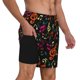thumbnail image 2 of Balery Music Notes Bañador para hombre, shorts de playa de secado rápido con entrepierna y forro de compresión-Large, 2 of 6