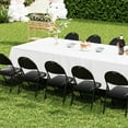 thumbnail image 2 of Costway 10 PCS Folding Padded Party Chairs with Metal Frame PVC Leather Stackable Chairs, 2 of 8
