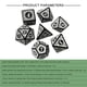 thumbnail image 4 of Juego 7 Dados Poliédricos Numéricos Acrílicos para Reunión Familiar () Blanco, 4 of 4