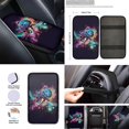 thumbnail image 4 of Renewold Sea Turtle Watercolor 12 Pieces Car Seat Cover Steering Wheel Cover, Seat Belt Strap Wrap Cover Armrest Pad Handbrake Cover Gear Shift Cover+Truck Vans Sedans Cup Holder Coasters, 4 of 7
