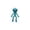 Blue, variant on Yashow Orange 3D Printed Pumpkin Man Figurine Halloween Desk Ornament for Holiday Party Decoration Quirky Trick or Treat Room Display Tabletop Decor, 6.7 inch, 1-Pack