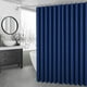 thumbnail image 3 of Cortina de ducha impermeable, esencial para el baño, resistente a las manchas, con ganchos en color azul, 3 of 8