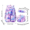 thumbnail image 2 of Konghyp 3Pcs Backpack Set, Large Capacity Backpack with Lunch Bag, Versatile Casual Backpack Kit, Insulated Lunchbox, Stylish Pencil Case, Durable and Waterproof, Perfect for Daily Use, 2 of 9