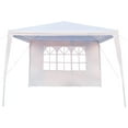 thumbnail image 4 of QXDRAGON 10 x 10 ft Gazebo Canopy Tent Wedding PartyTent with Sidewalls, White, 4 of 17