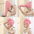 thumbnail image 2 of 3 toallas para secar el cabello, turbantes para cabello mojado, gorro para la cabeza., 2 of 7