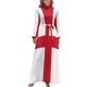 thumbnail image 2 of Vestido largo con la bandera de Inglaterra (cruz de San Jorge) vestidos de verano mujer 2024 vestidos verano, 2 of 5