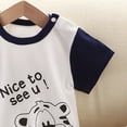 thumbnail image 6 of Quealent Baby Romper Short Sleeve Jumpsuit with Snap Closure Bodysuit for Boys/Girls (White, 0-3 Months), 6 of 7