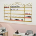 thumbnail image 4 of 5 Tiers Metal Nail Polish Holder Cosmetic Display Case Lipstick Perfume Wall-Mounted Shelf  Nail Polish Storage Racks for Home Spa Nail Salon Shop, 4 of 8